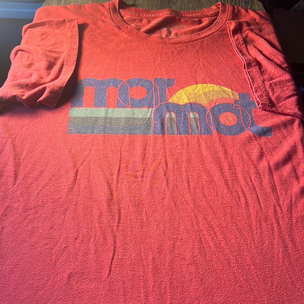 Marmot Mens Marmot Billboard Tee Color Red Size XXL